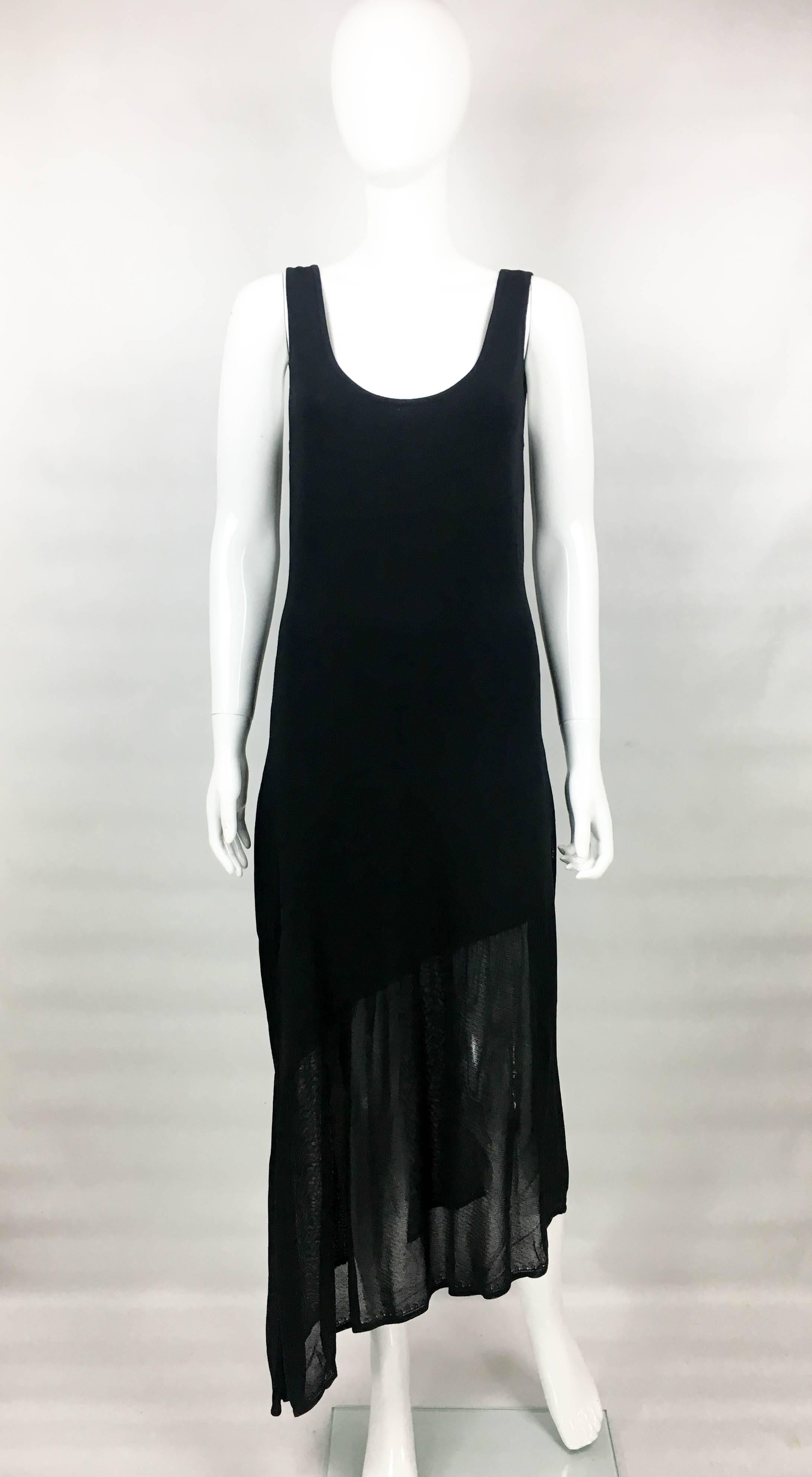 Chanel Asymmetrical Black Dress, 2002  In Excellent Condition For Sale In London, Chelsea