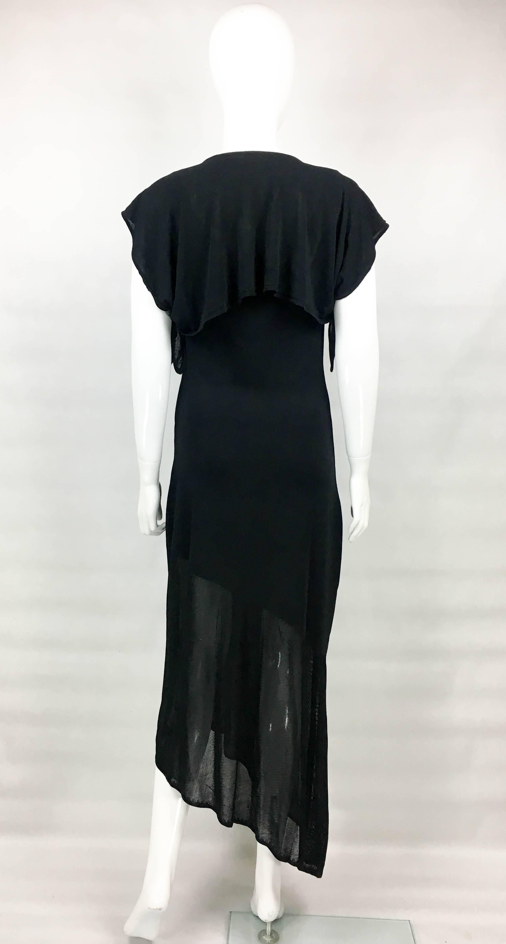 Chanel Asymmetrical Black Dress, 2002  For Sale 3