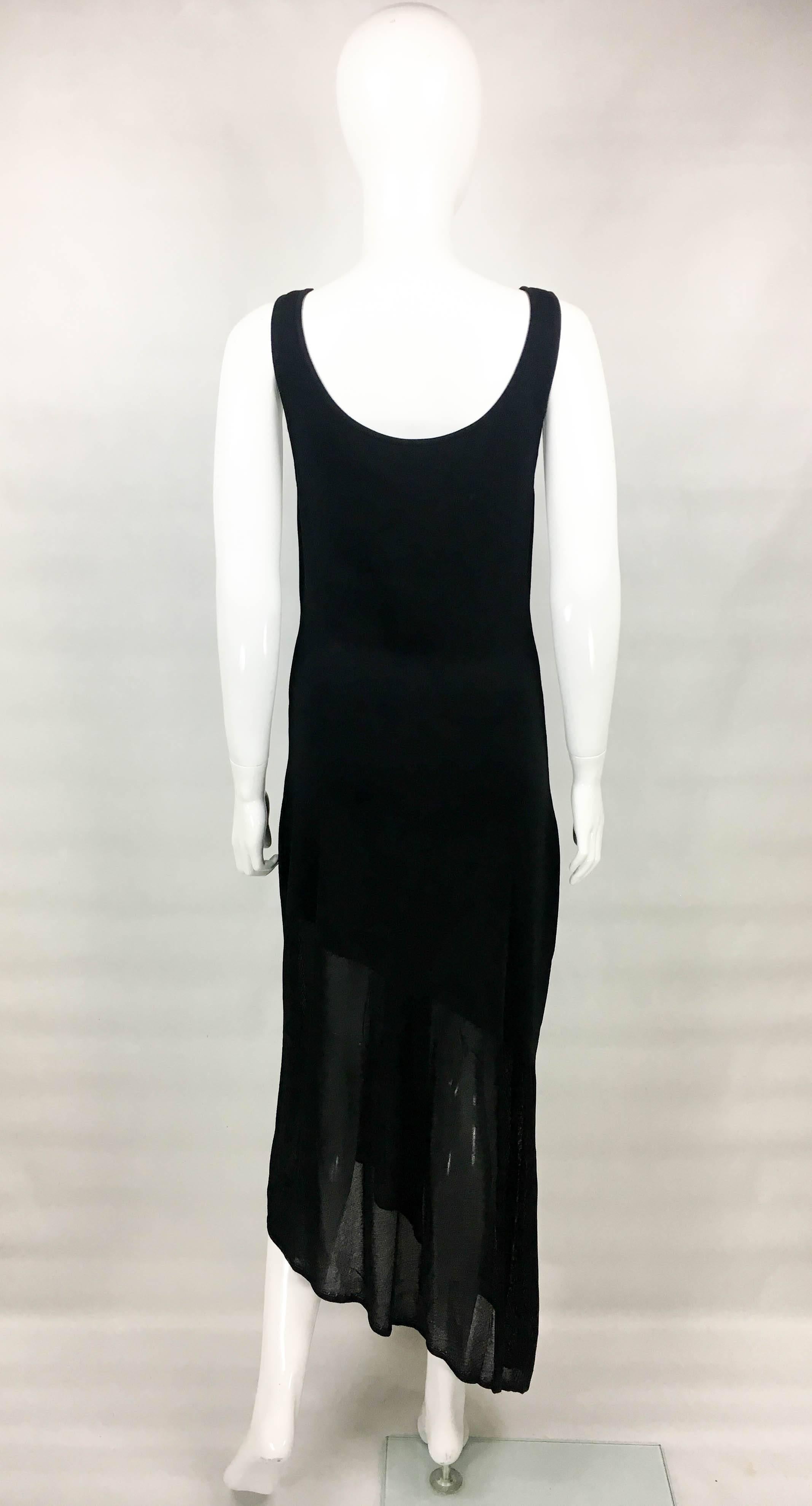 Chanel Asymmetrical Black Dress, 2002  For Sale 4