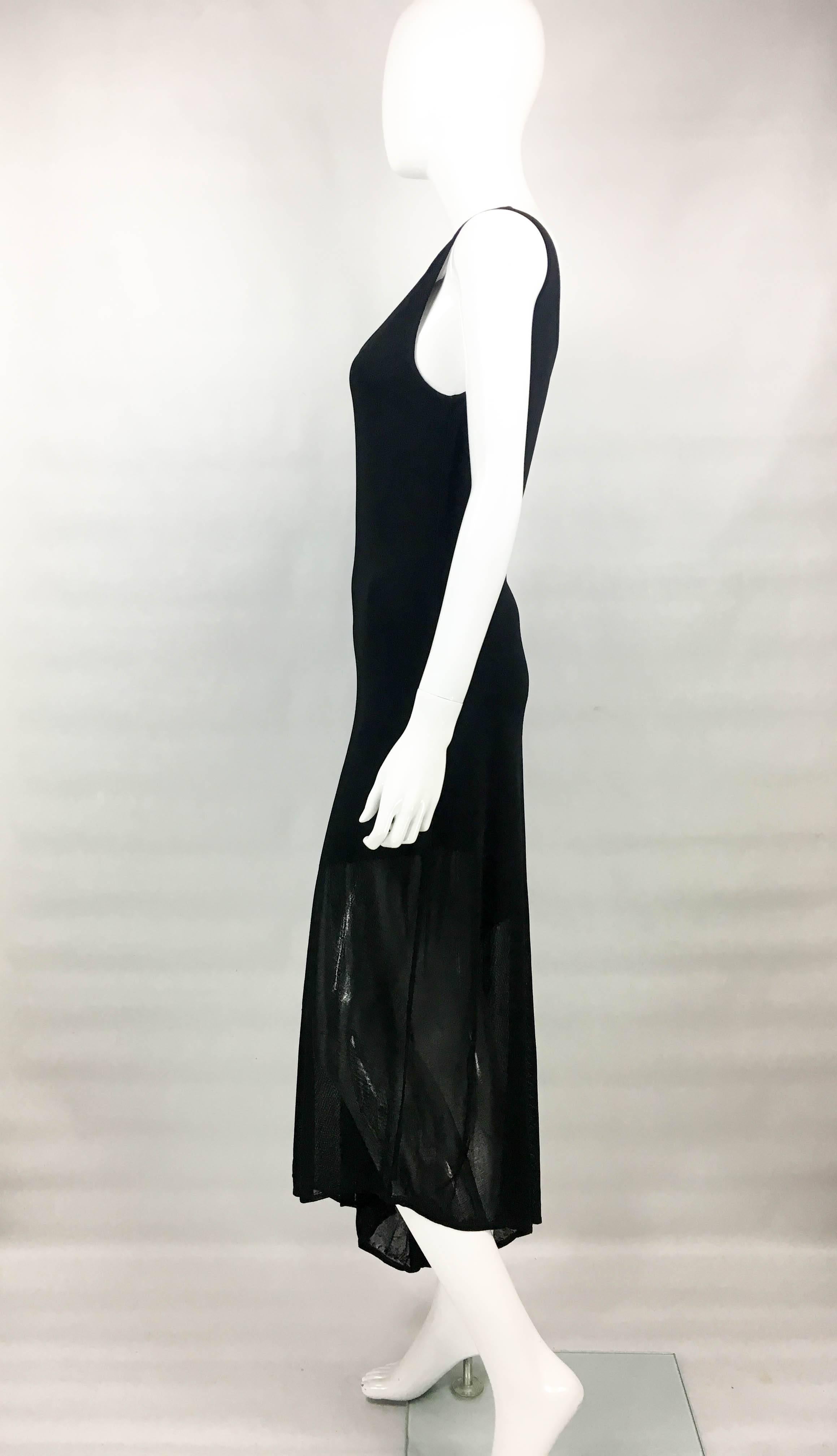 Chanel Asymmetrical Black Dress, 2002  For Sale 2