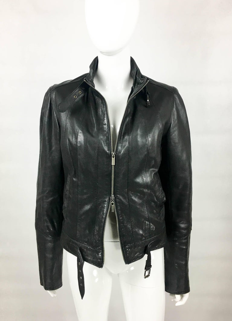 Jean Paul Gaultier Black Leather Biker Jacket at 1stDibs | jean paul ...