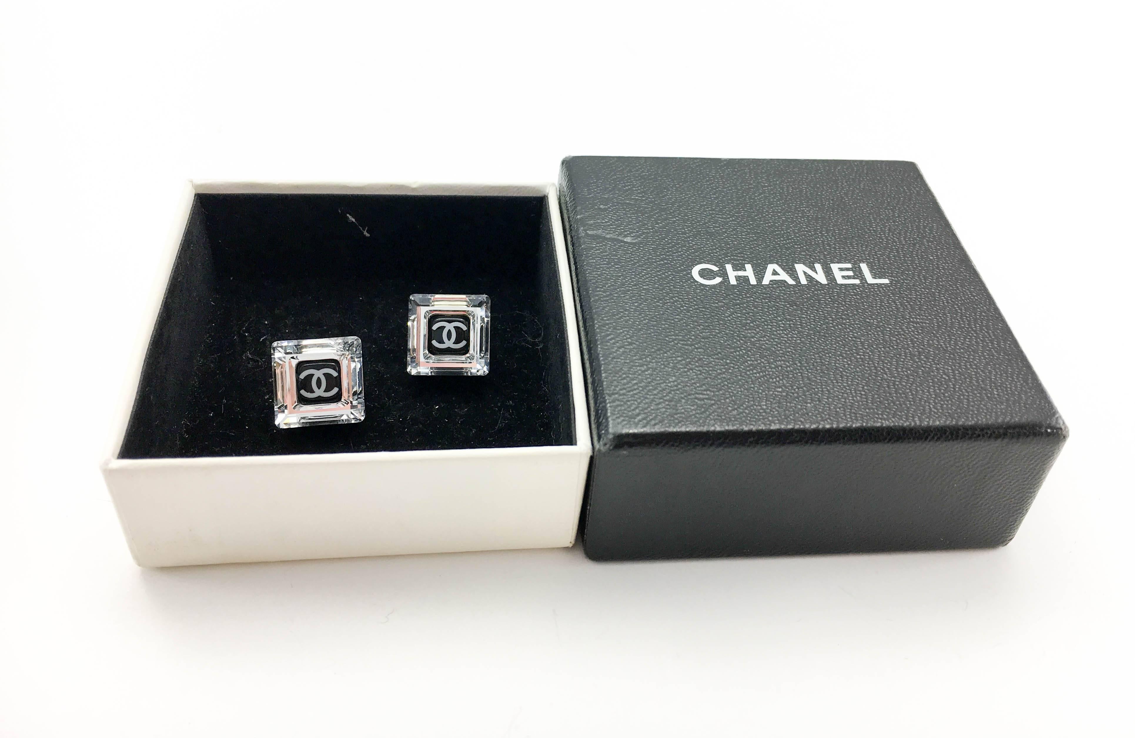 Chanel Square Logo Post Earrings, 2005   5