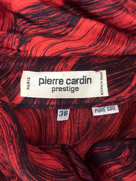 Pierre Cardin Silk Blouse - 1980s at 1stDibs