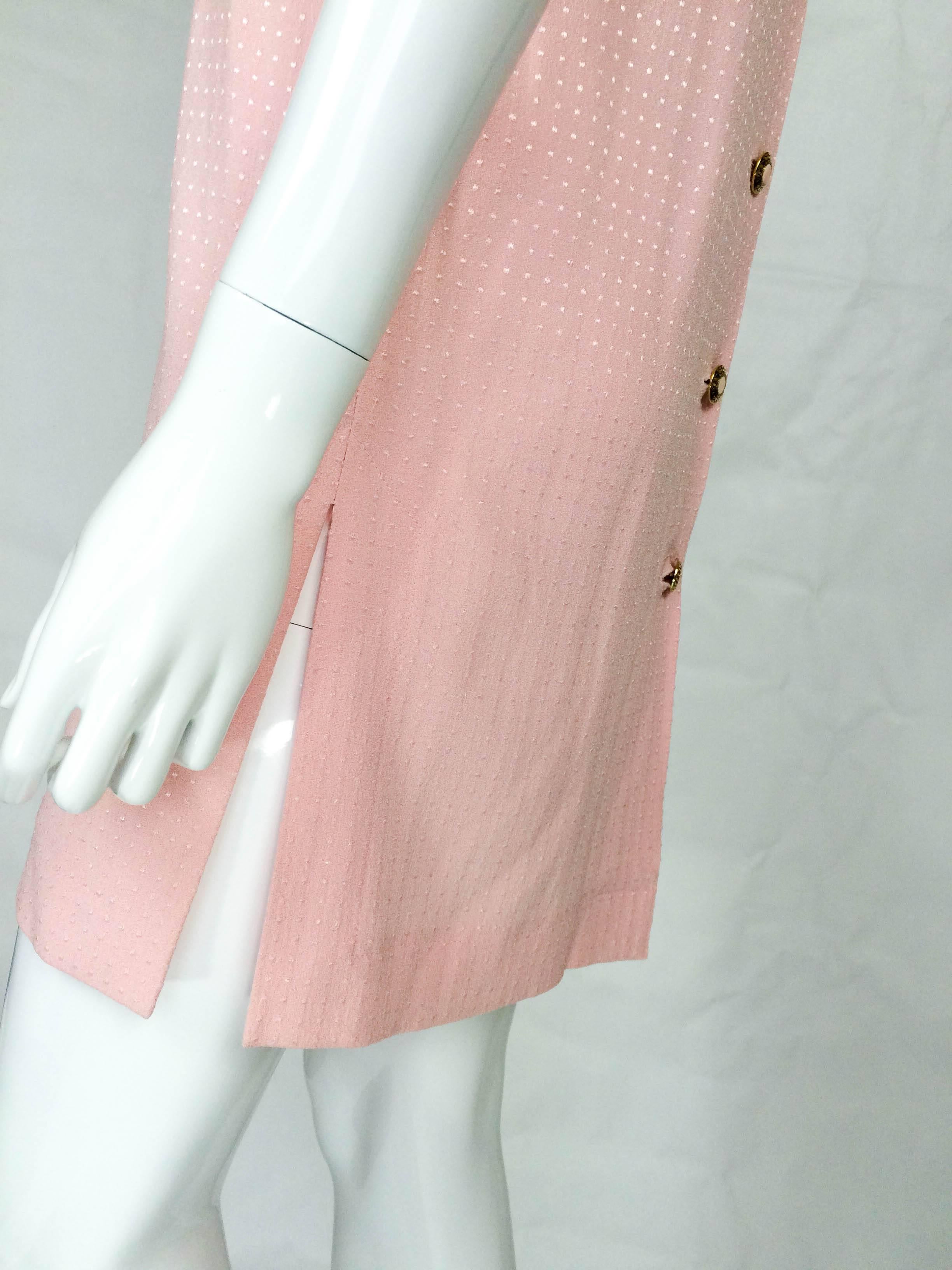 Jean Muir Pink Mini Dress - 1980s 1