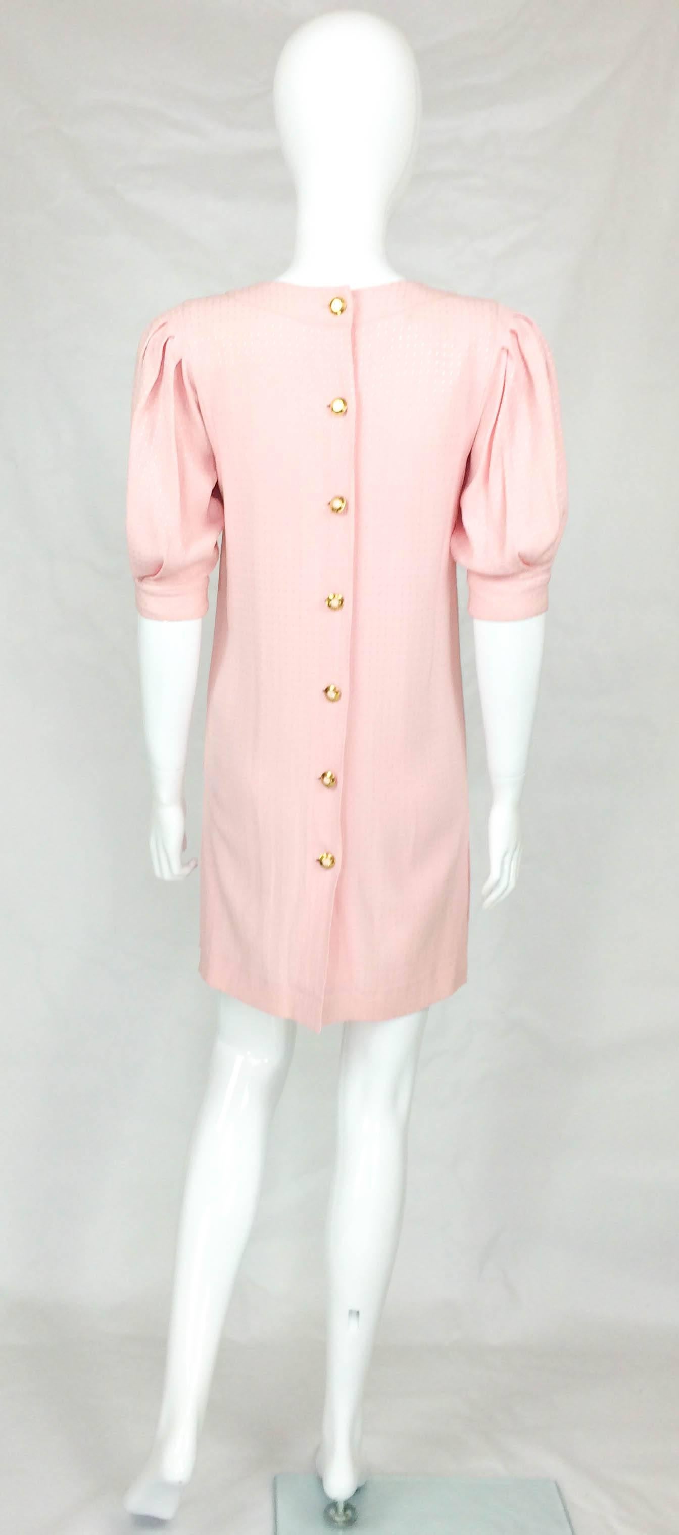 Jean Muir Pink Mini Dress - 1980s 2