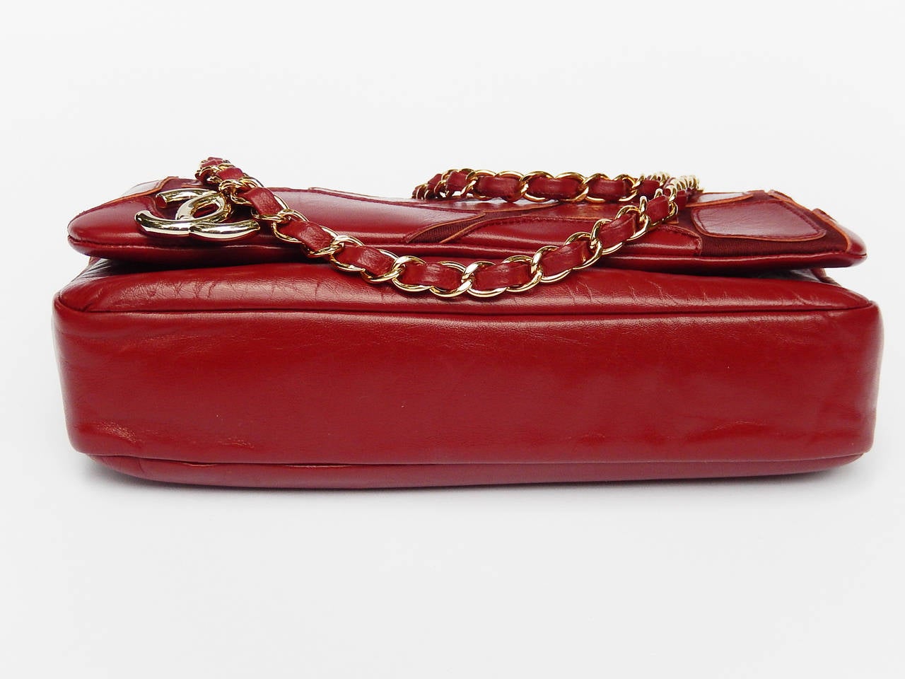 Chanel Bordeaux Classic Bag with Flap and Gold Hardware