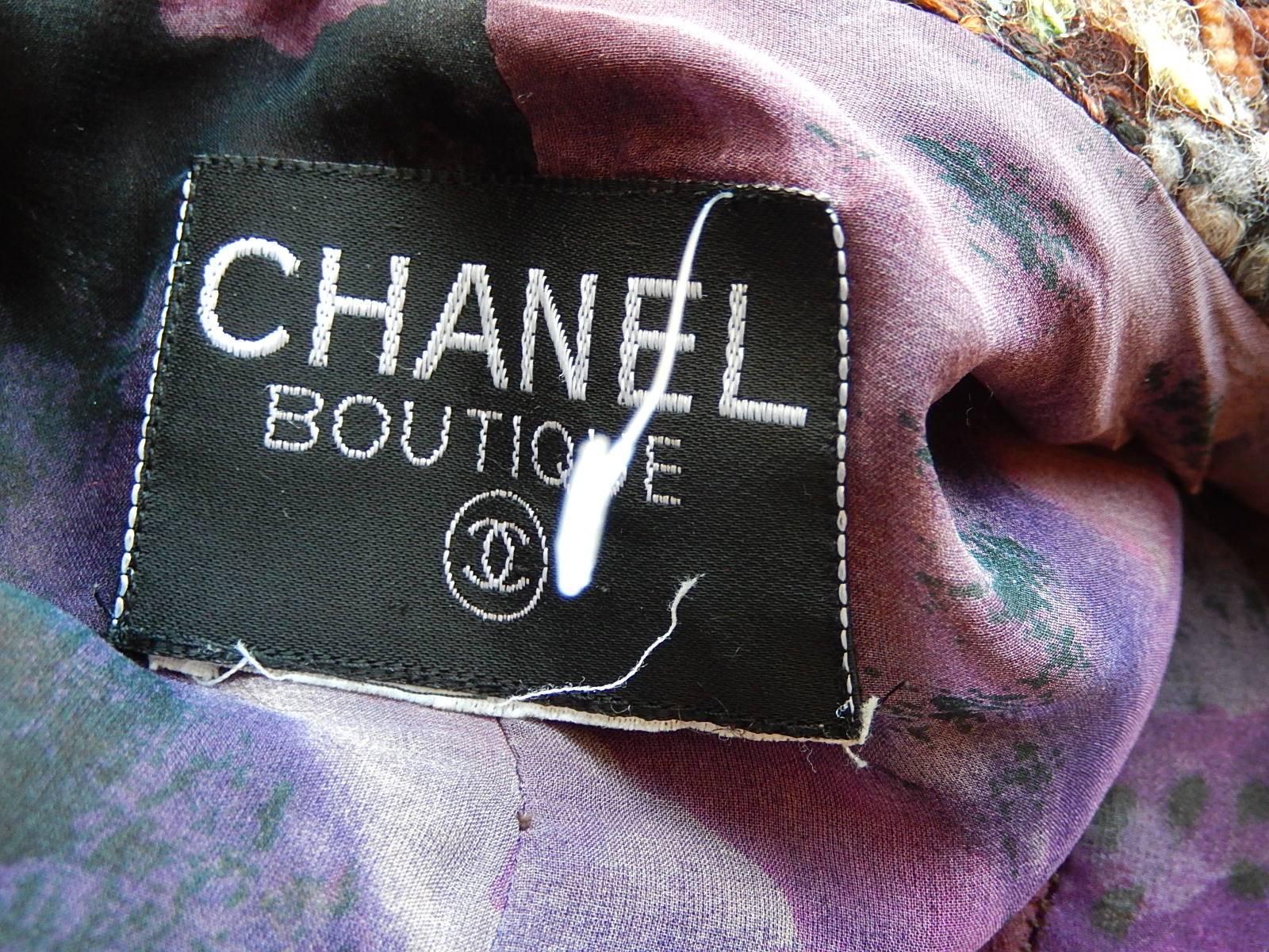 Chanel Classic Four Pocket All Embroidered Lesage Exclusive and Rare Coat  For Sale 5