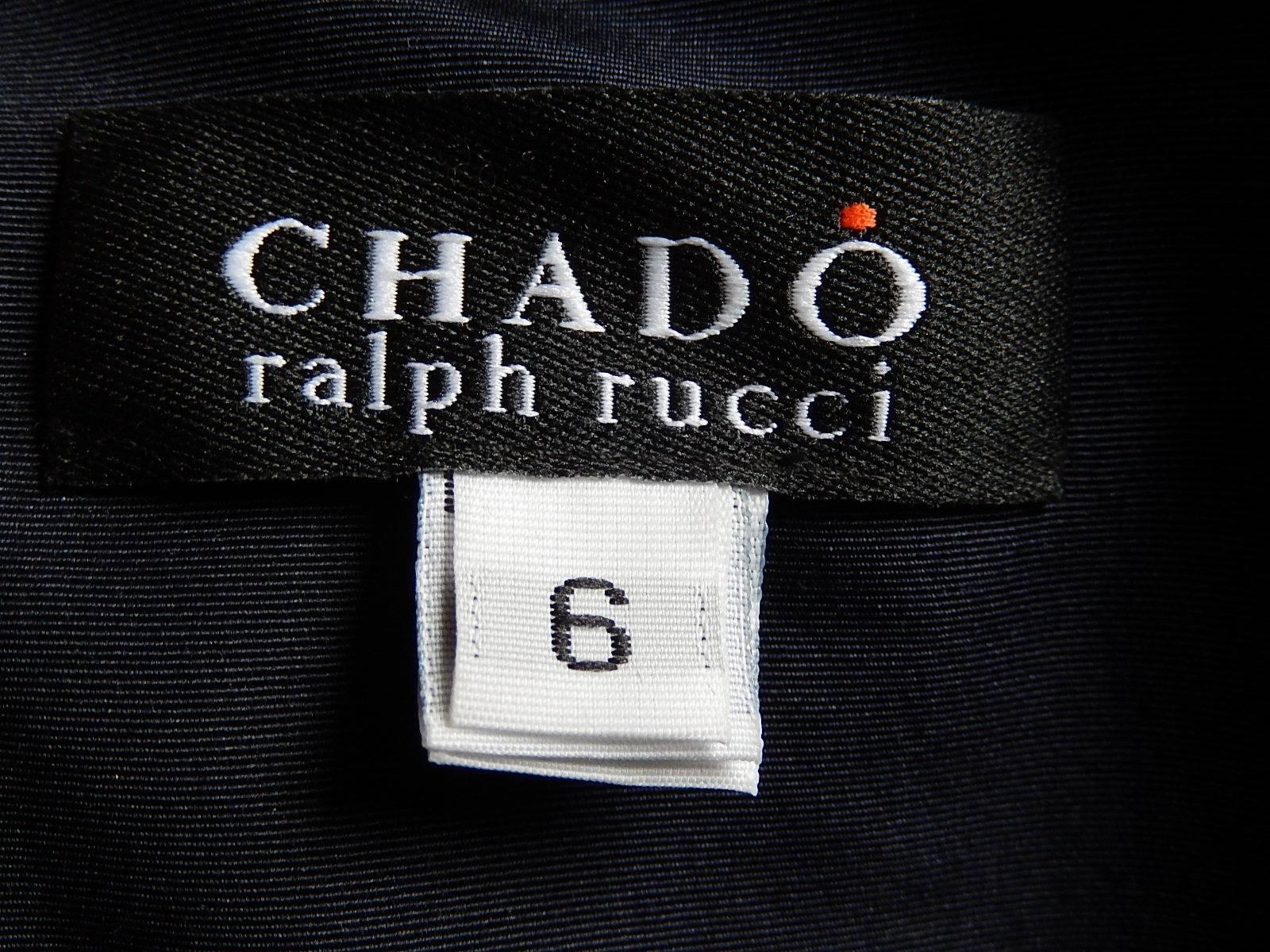 Chado Ralph Rucci Navy 100% Silk Long Coat with Belt Made in US For Sale 4