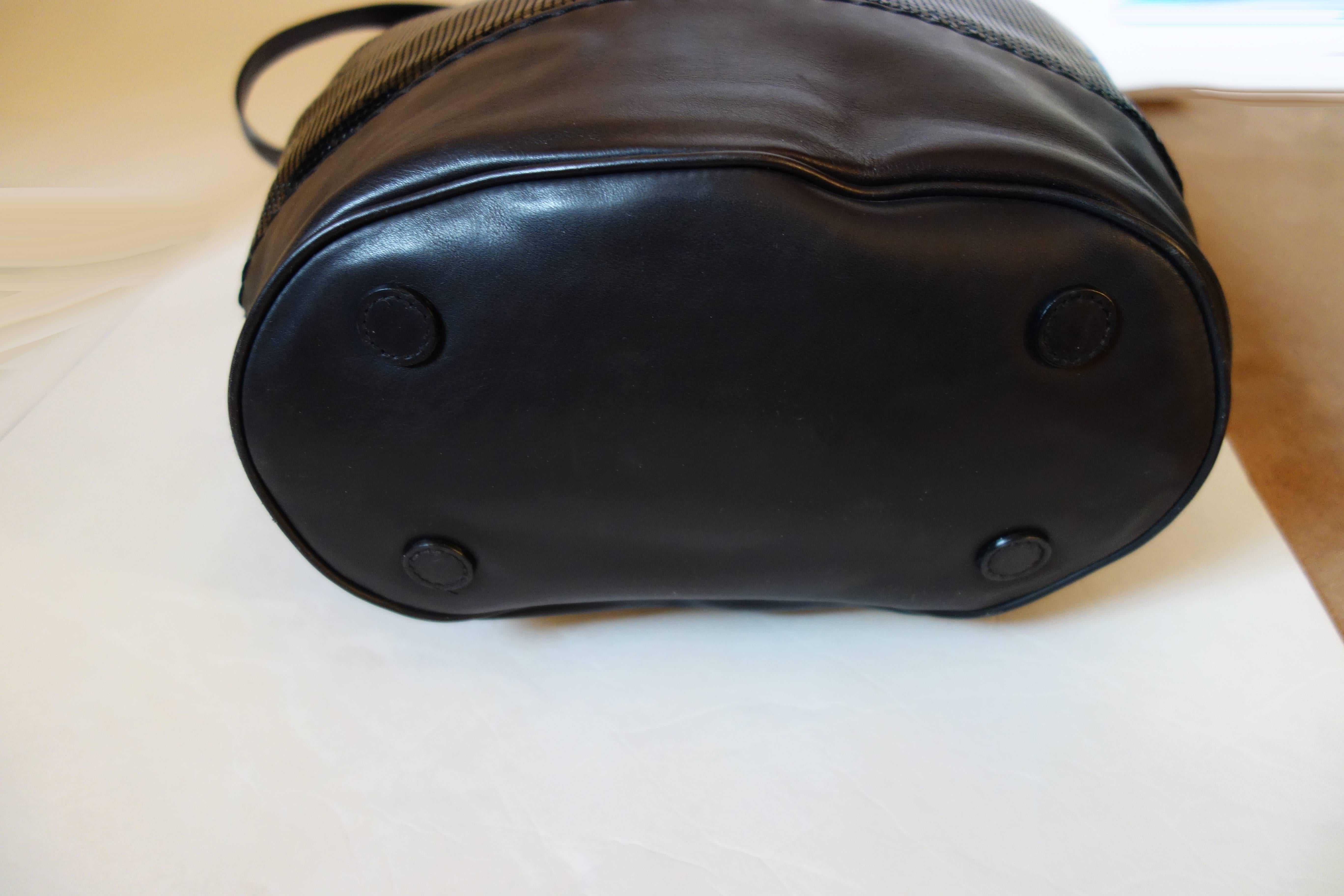 Chado Ralph Rucci Large Bag!  Seldom Found Anywhere Black Leather and Sequins In Good Condition For Sale In New York, NY
