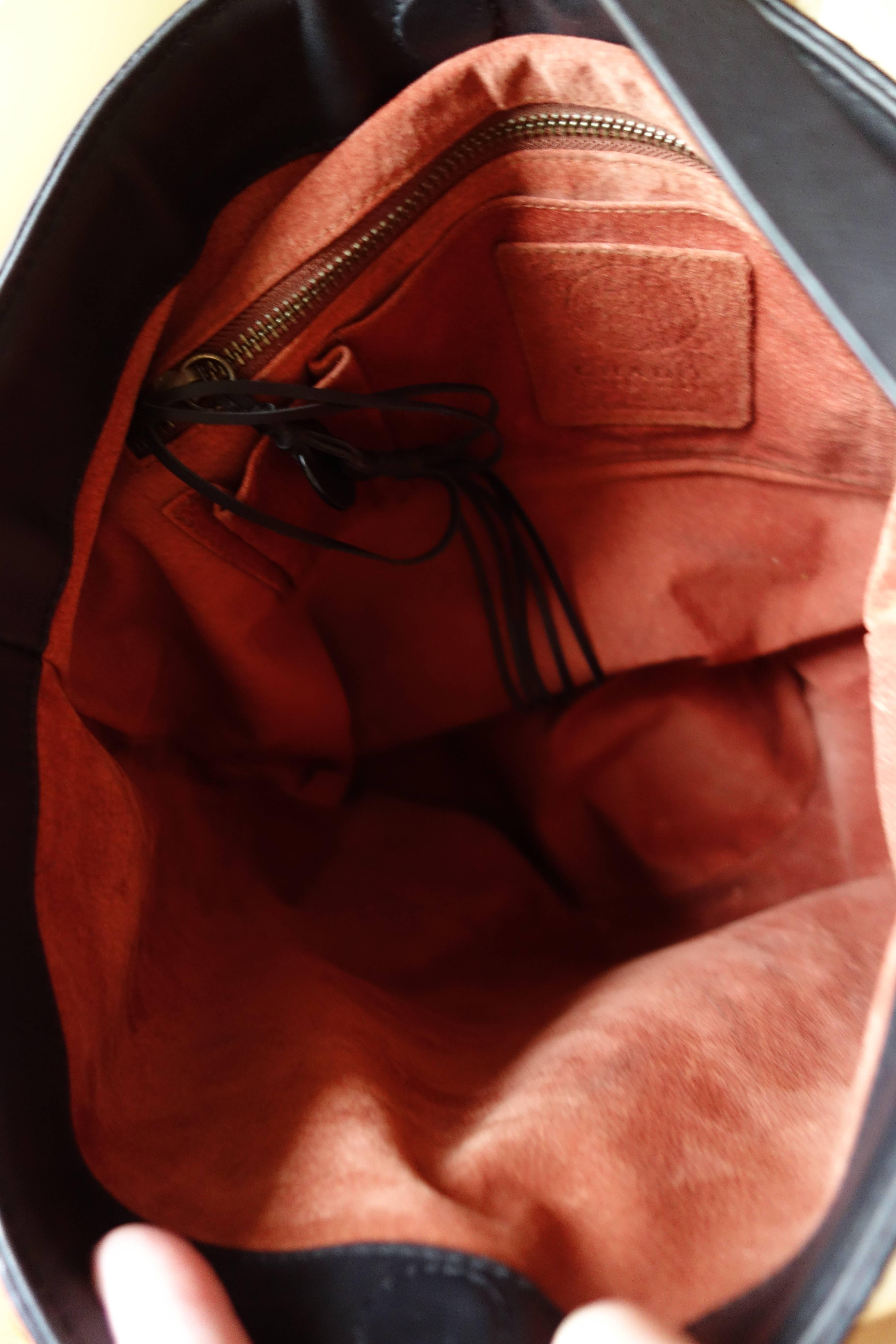 Chado Ralph Rucci Large Bag!  Seldom Found Anywhere Black Leather and Sequins For Sale 4