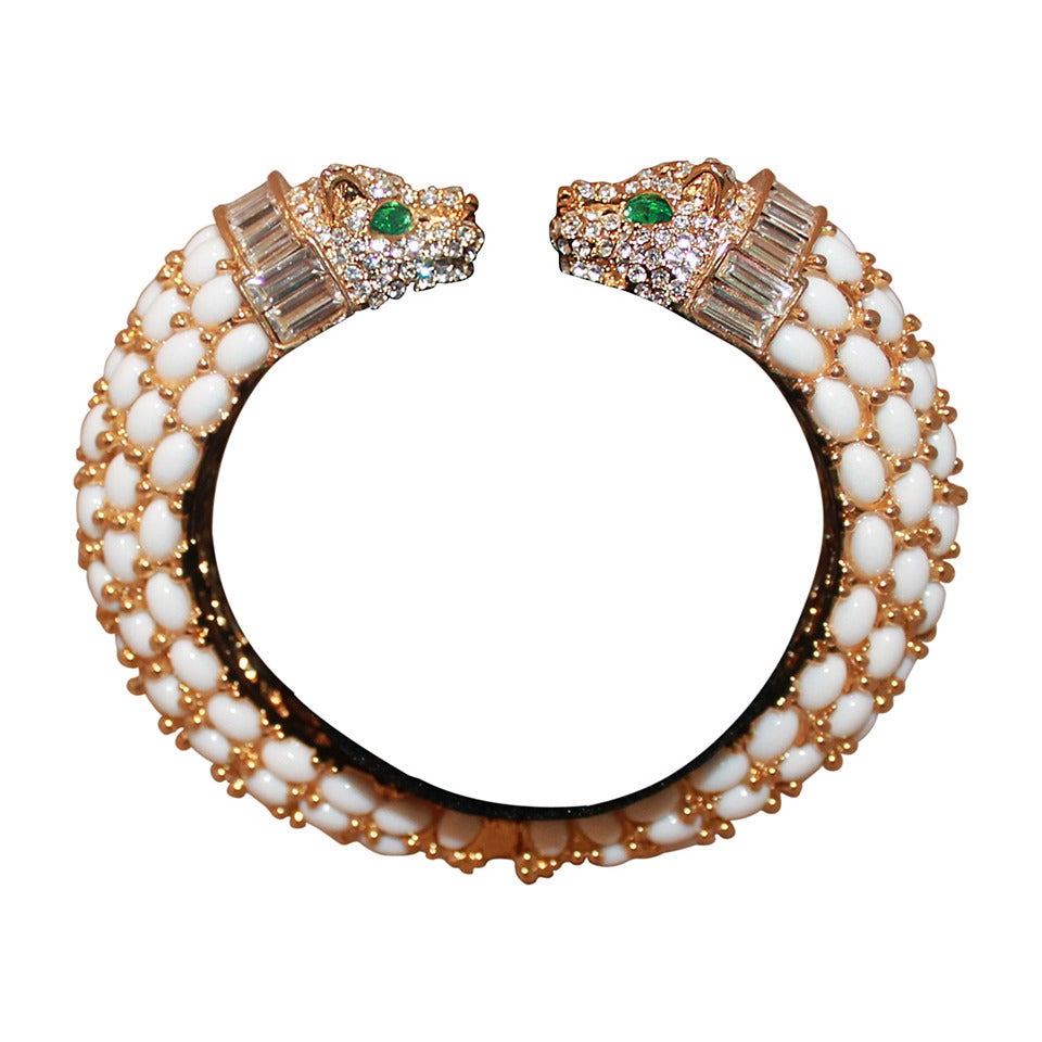Angelique de Paris Rhinestone Lioness Cuff