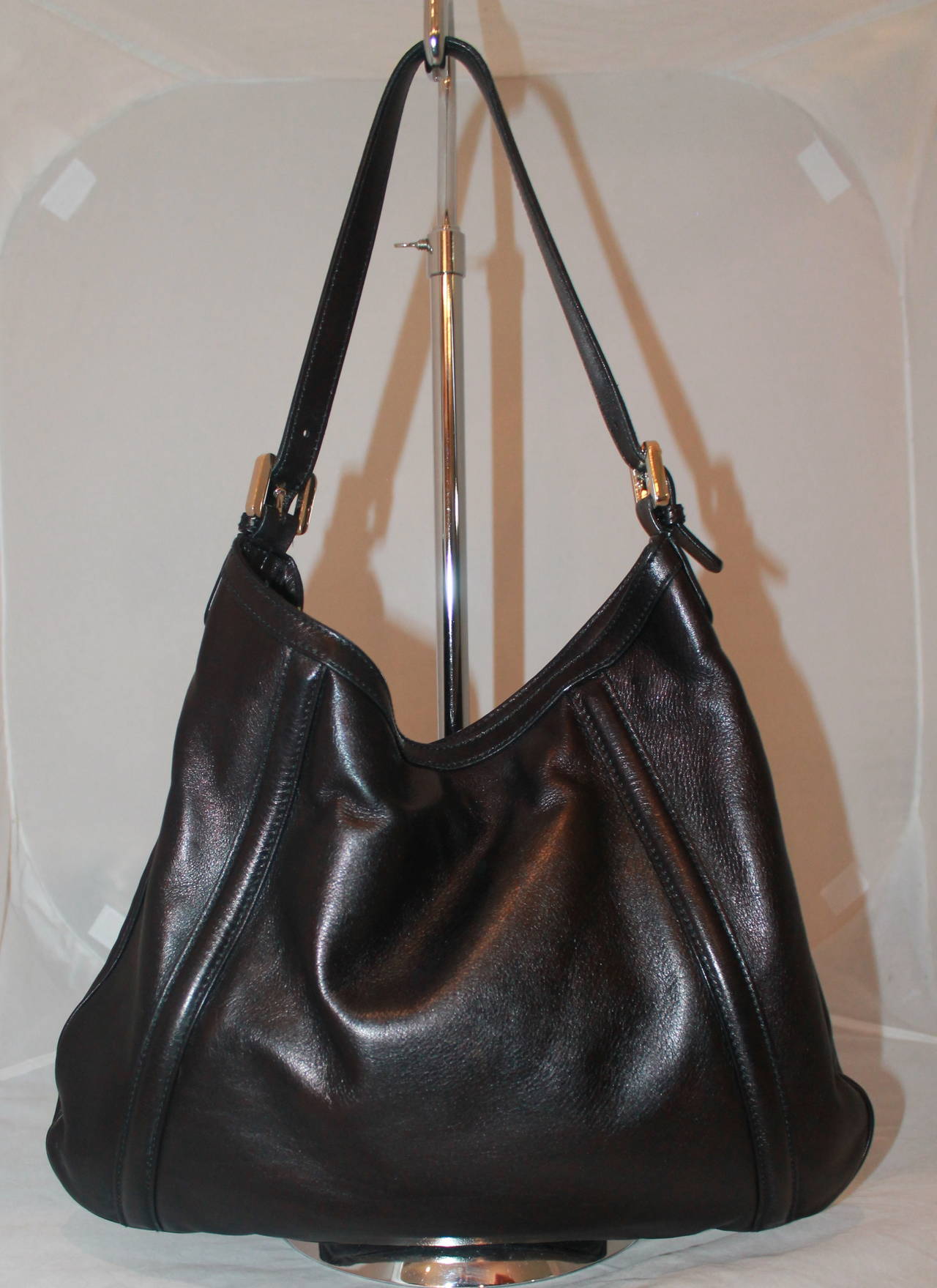 Gucci Purple & Black Shimmer Britt Handbag GHW