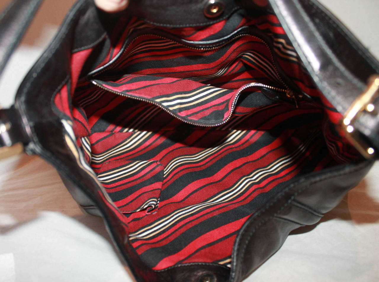Women's Gucci Purple & Black Shimmer Britt Handbag GHW