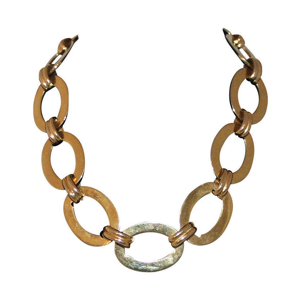 Chanel Vintage Gold Link Necklace - circa late 1970s