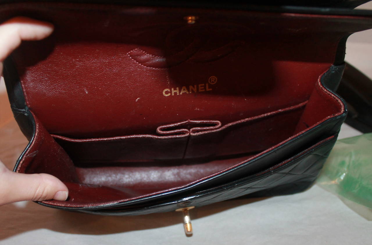 Chanel Vintage Black Lambskin Classic Handbag GHW - circa 1991 1