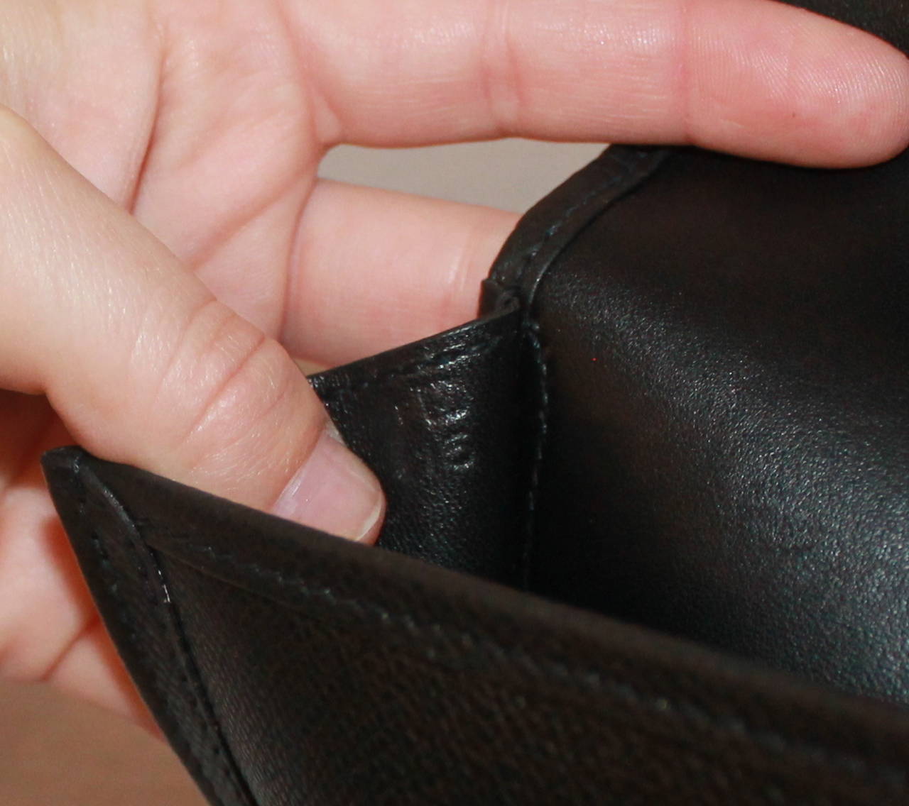 Hermes Black Epsom Leather Elan Jige Handbag - circa 2011 1