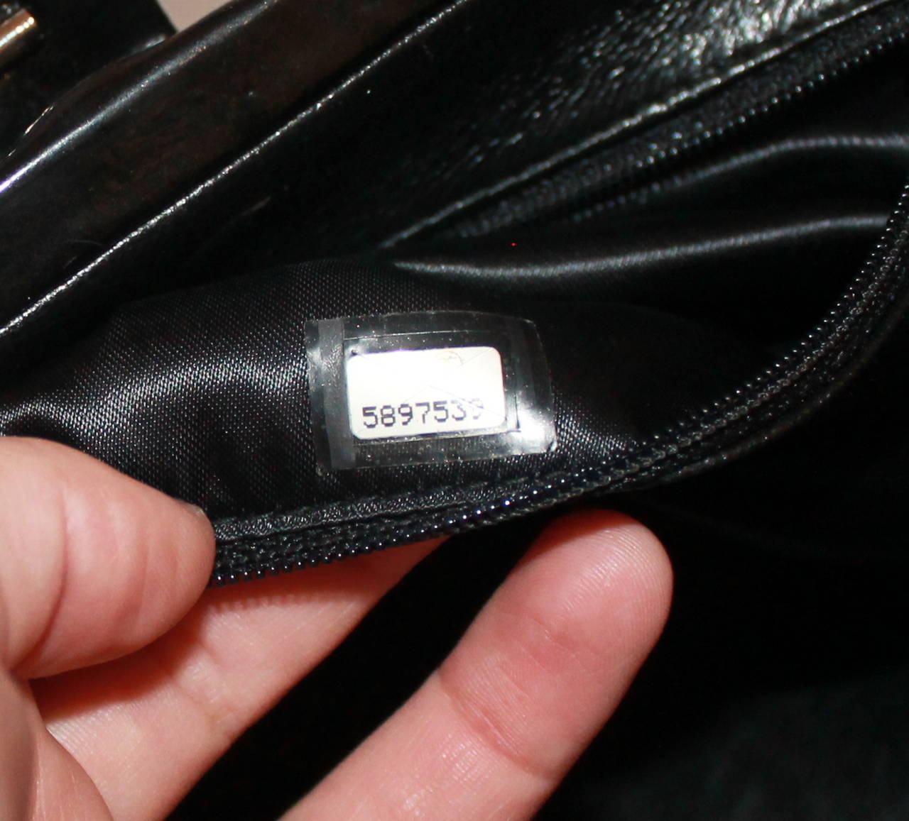 Chanel Vintage Black Patent Top Handle Handbag - circa 1999 1