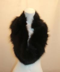 J. Mendel Black Fox Fur Collar and Scarf
