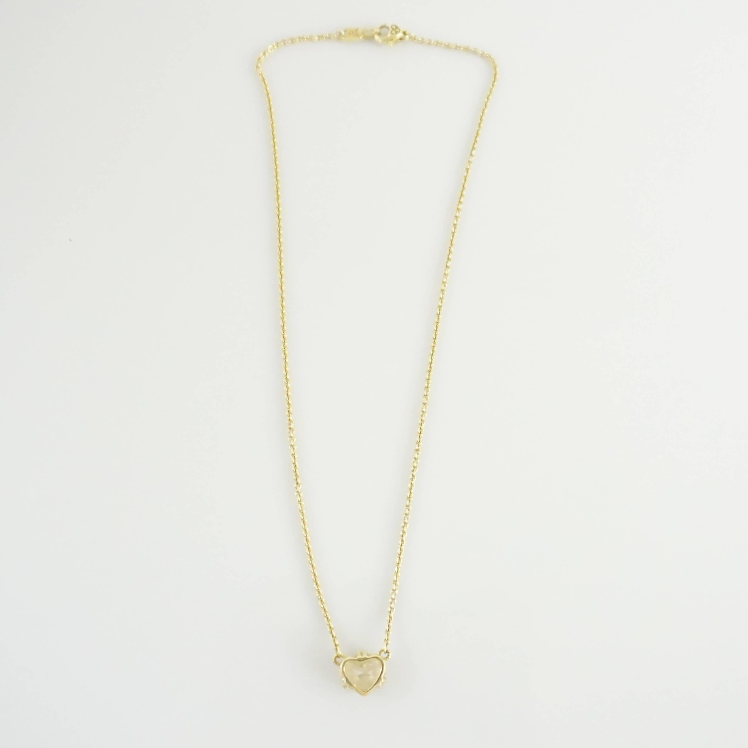 judith ripka 18k gold necklace