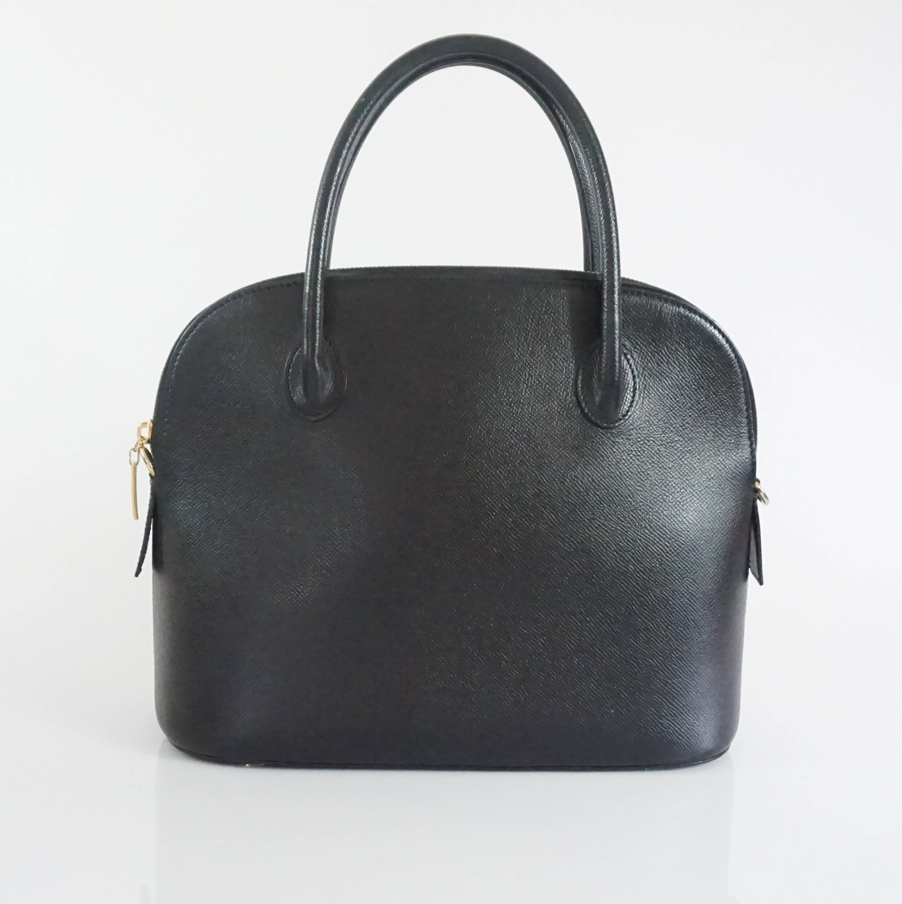 Celine Black Saffiano Leather 2 Way Top Handle Bag 2