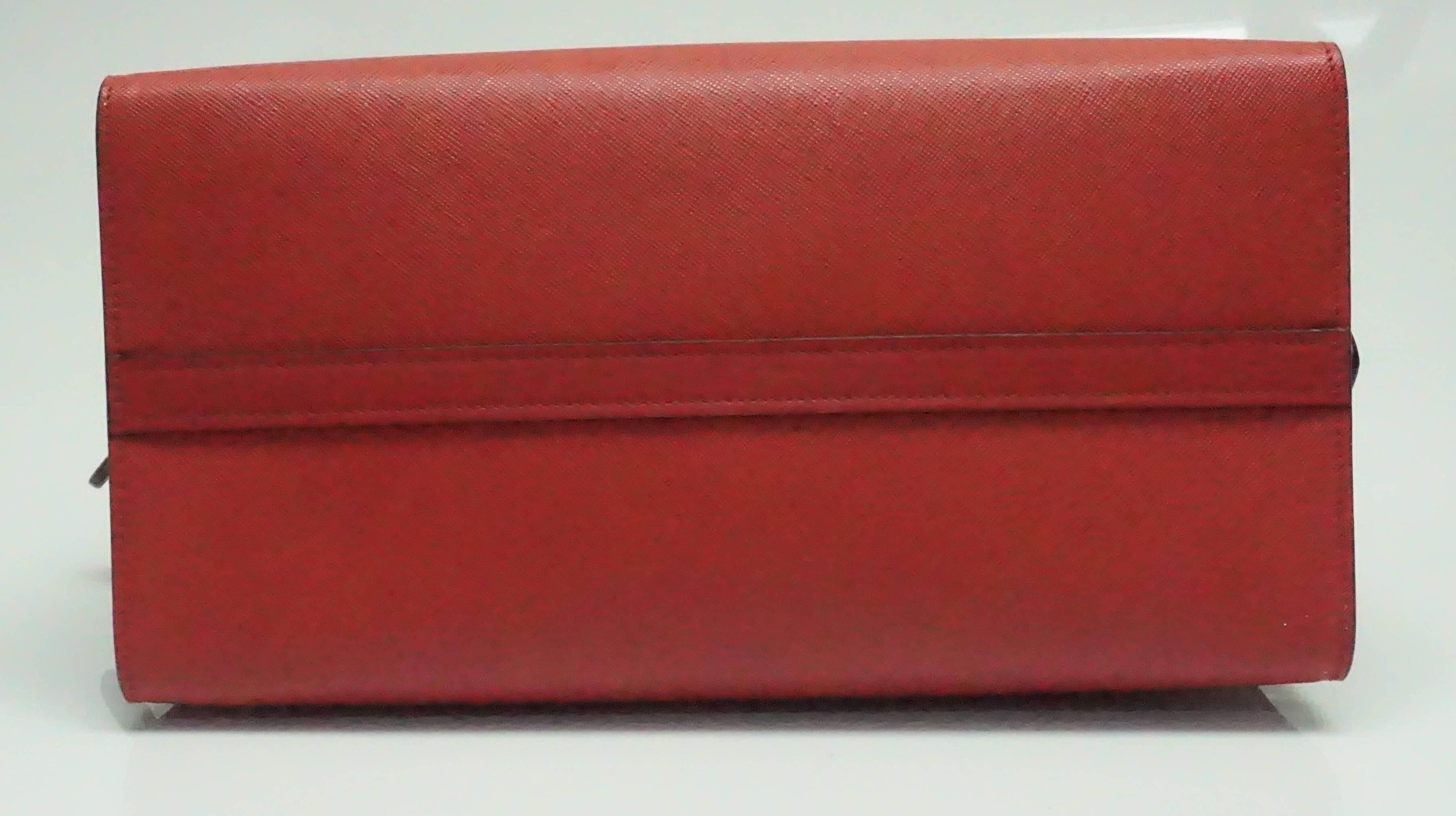 Prada Red Saffiano City Handbag - NEW 3