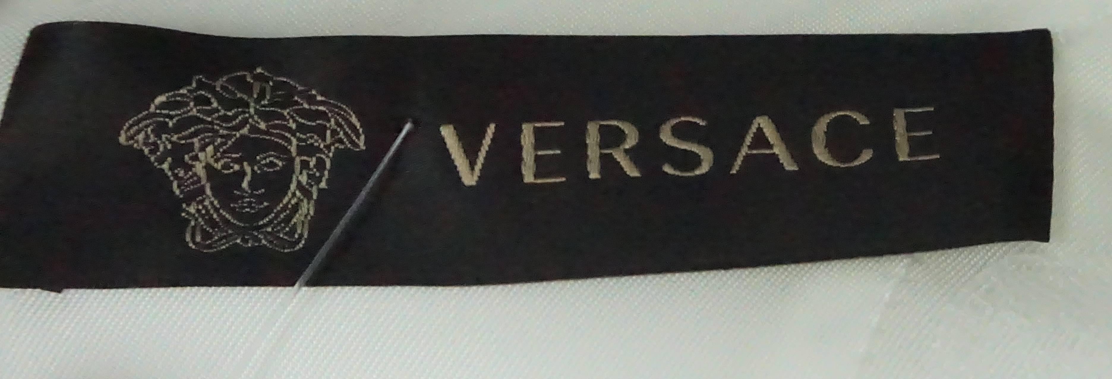 Versace Ivory Silk Sleeveless Dress  For Sale 1