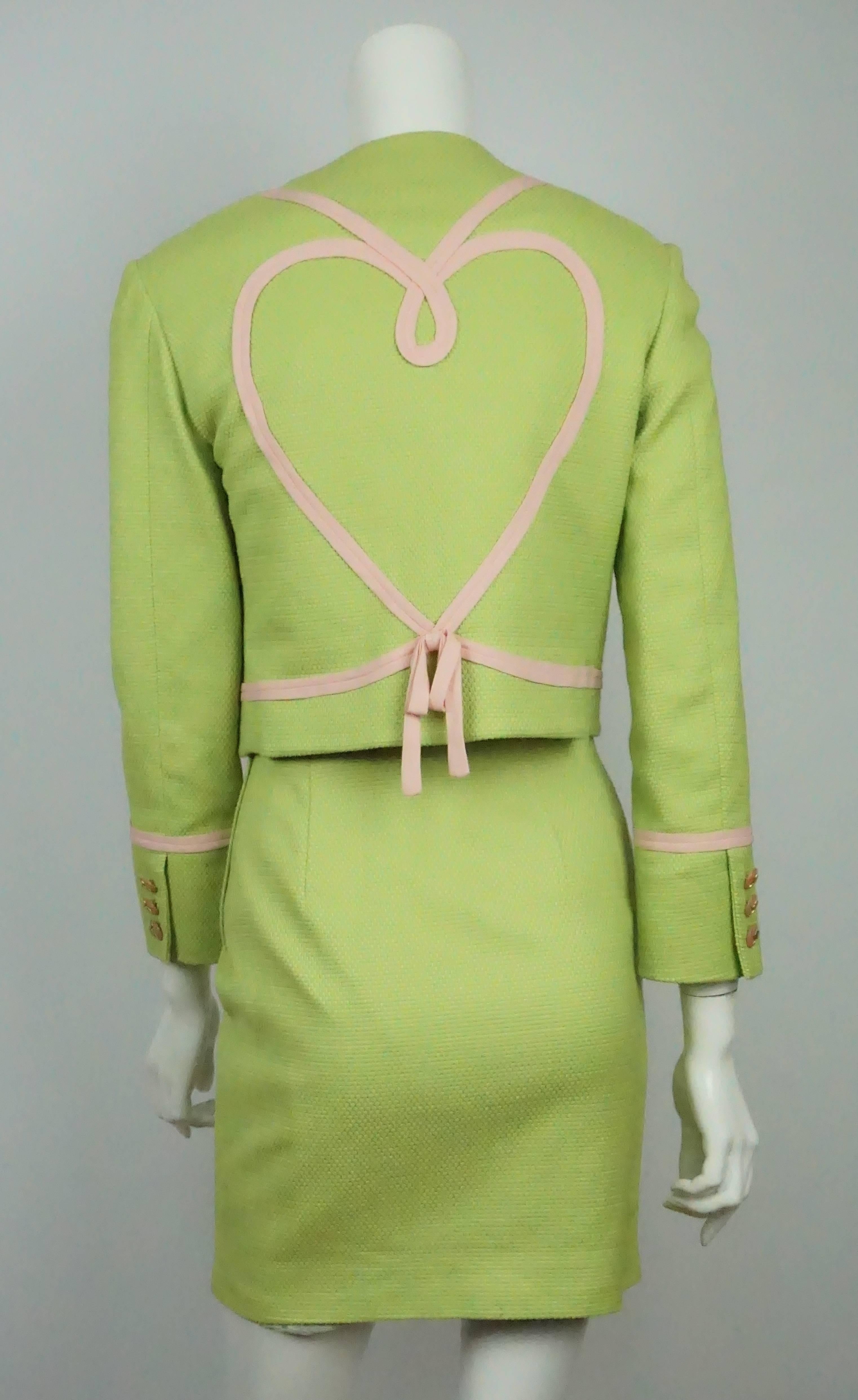 lime green pink jacket