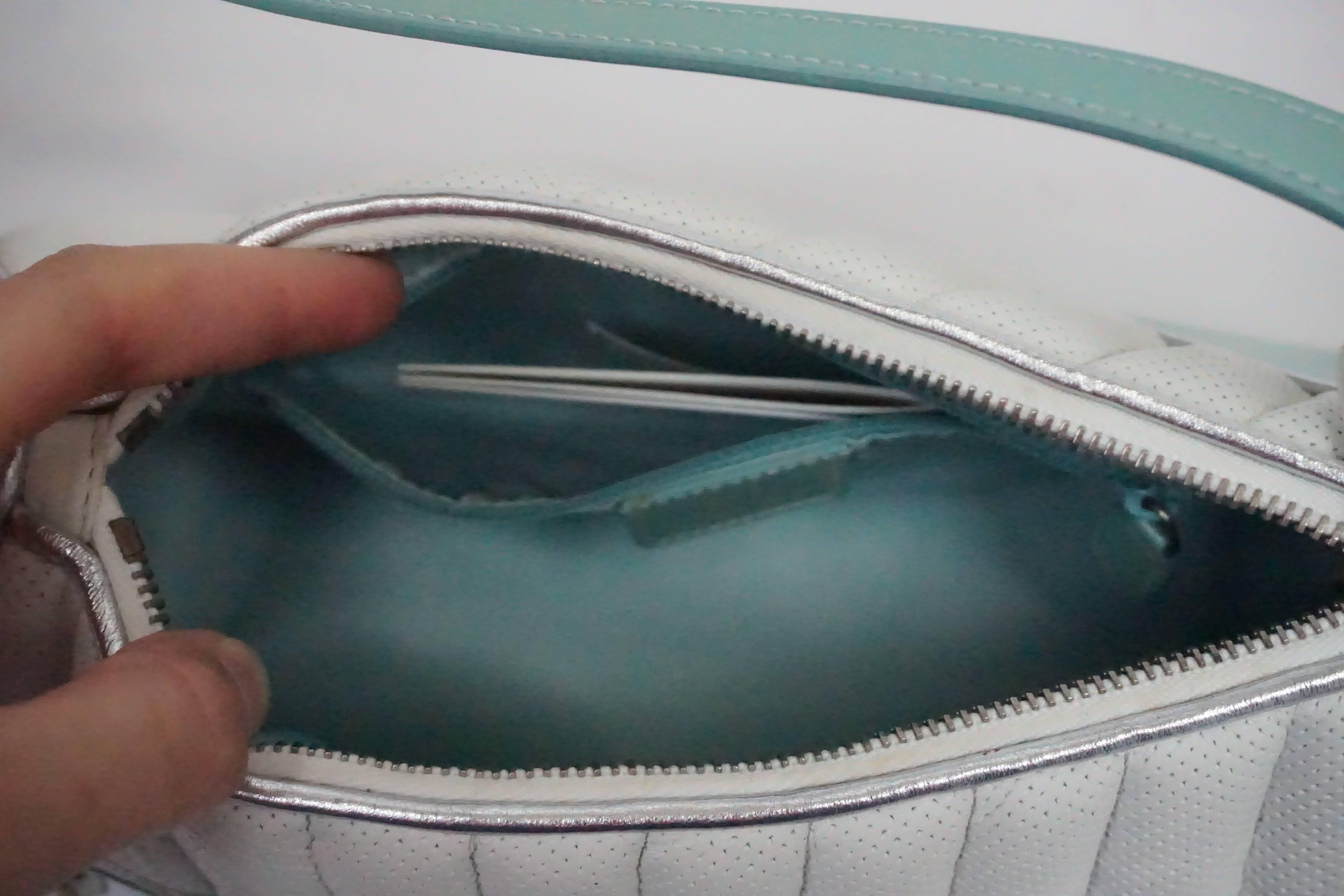 Gray Christian Dior Car Purse