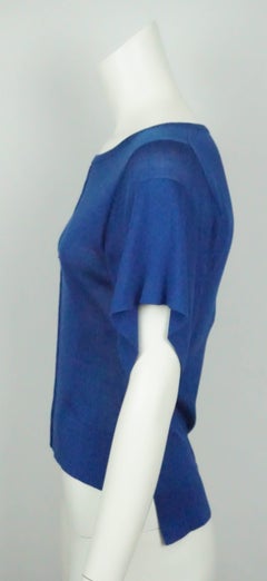 Emilio Pucci Royal Blue Silk Knit Top - XS - NWT
