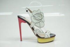 Zapatos Nicholas Kirkwood Multi Floral Amarillo / Rosa Pitón