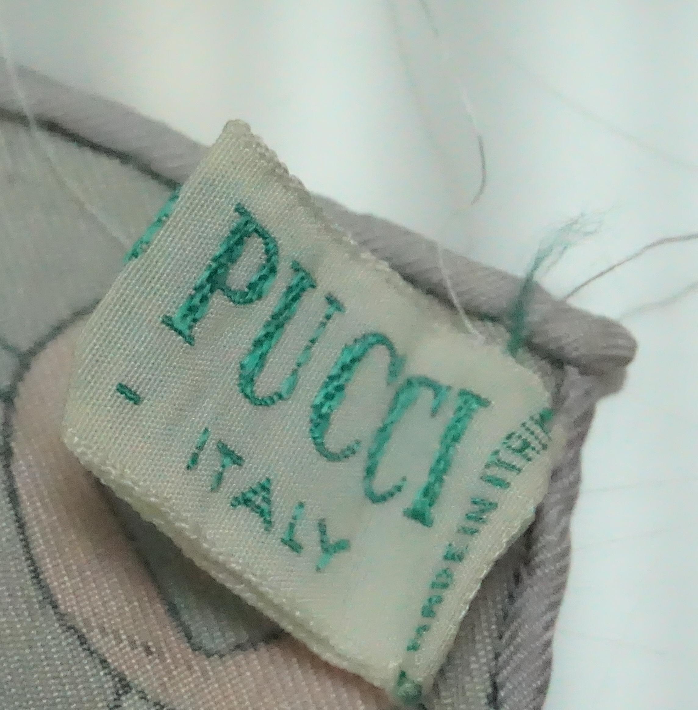 Emilio Pucci VIntage Pastel Print Silk Scarf - Circa 60's 1