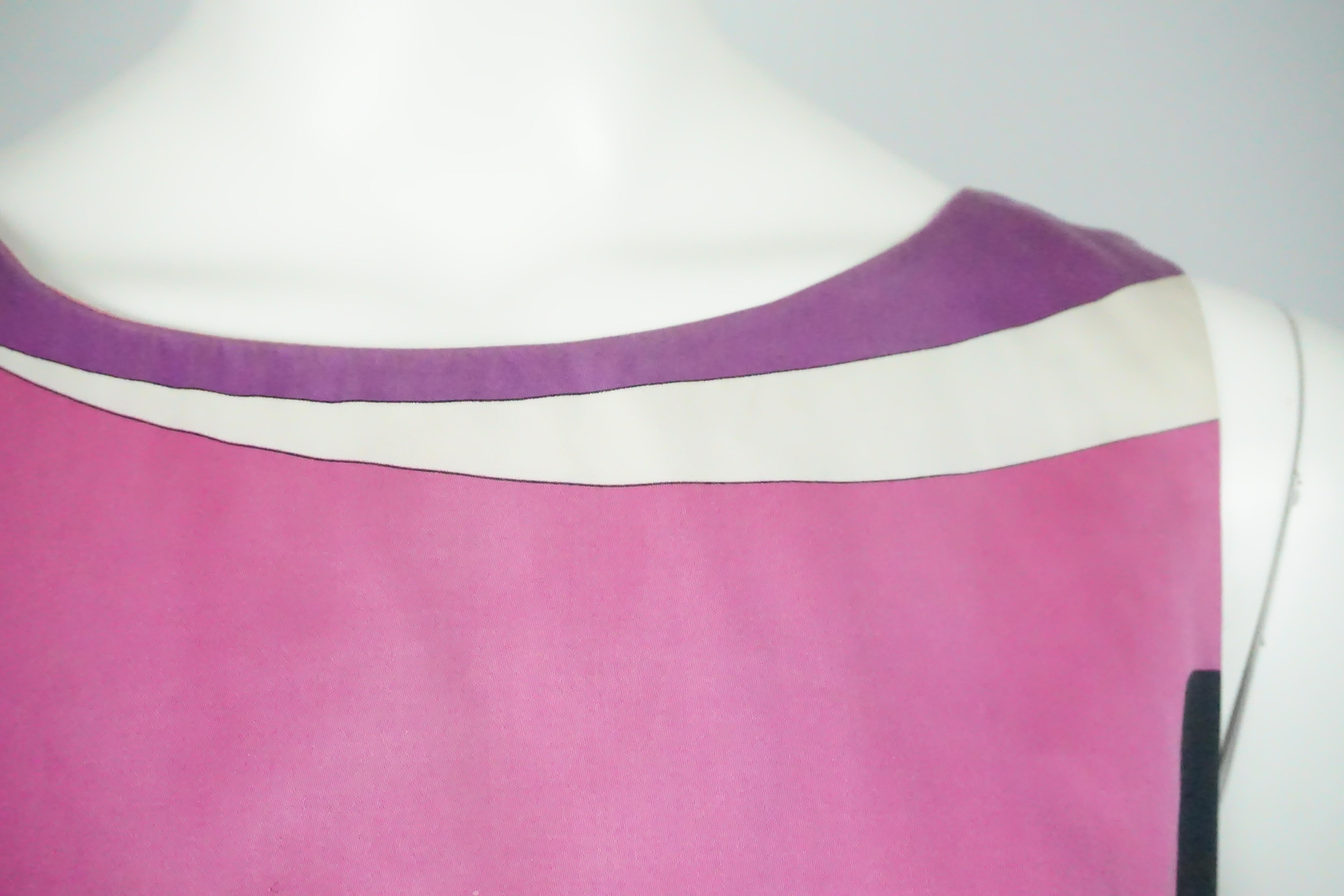 Emilio Pucci Sleeveless Shift Dress - 10 In Good Condition In West Palm Beach, FL