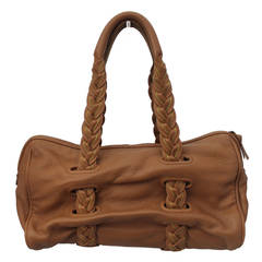 Bottega Veneta Luggage Leather & Yellow Stitching Shoulder Bag - rt. $2680