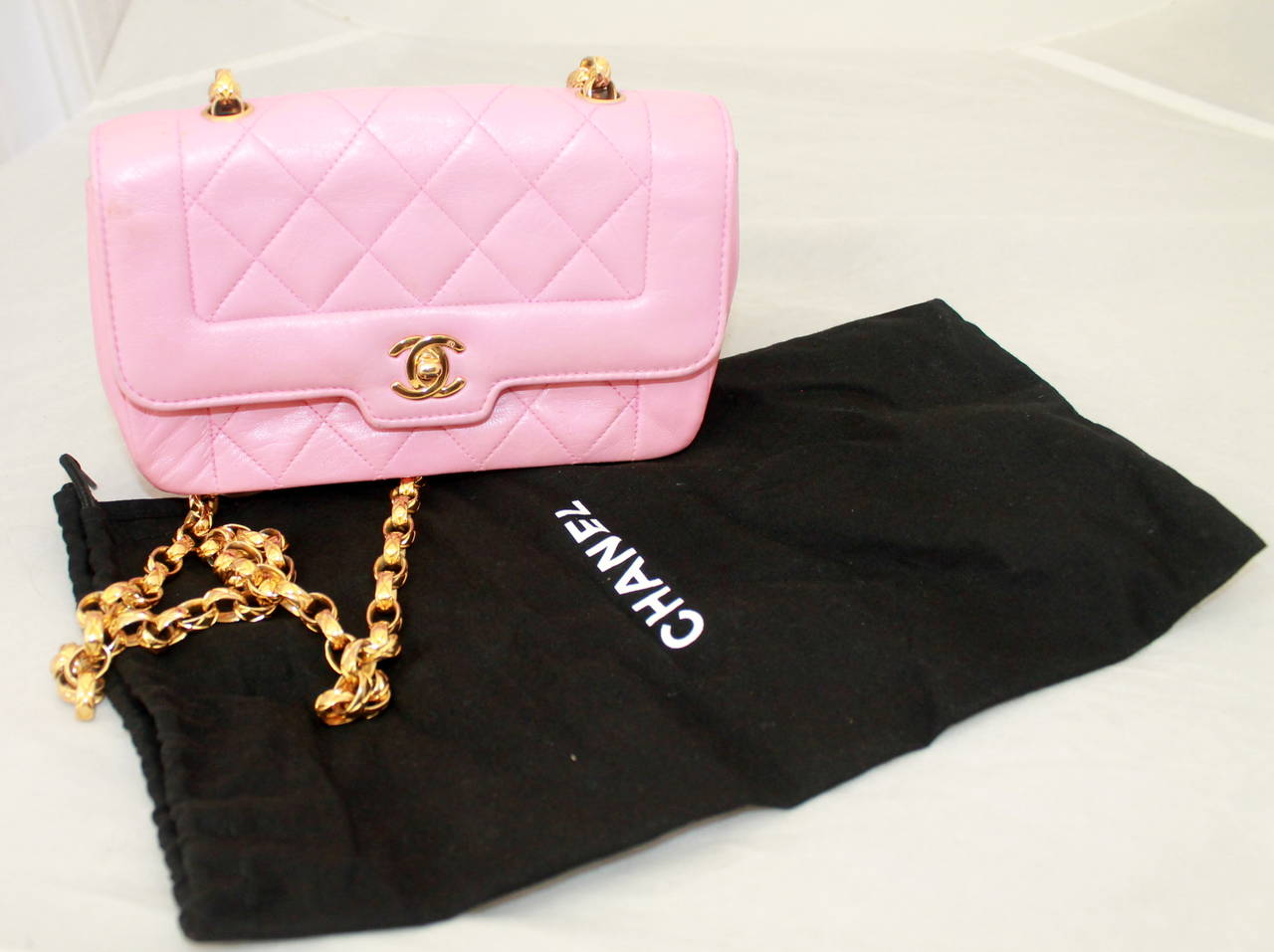 Chanel Pink Quilted Lambskin Handbag GHW - circa 1991 2