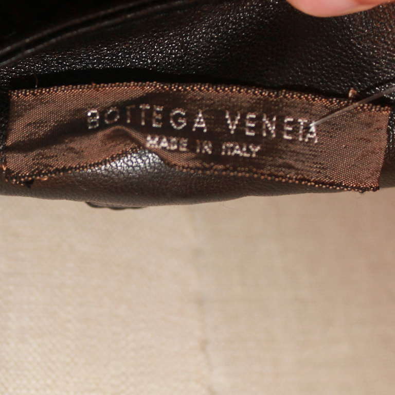 Bottega Veneta Black Leather Woven Bustier - 42 1