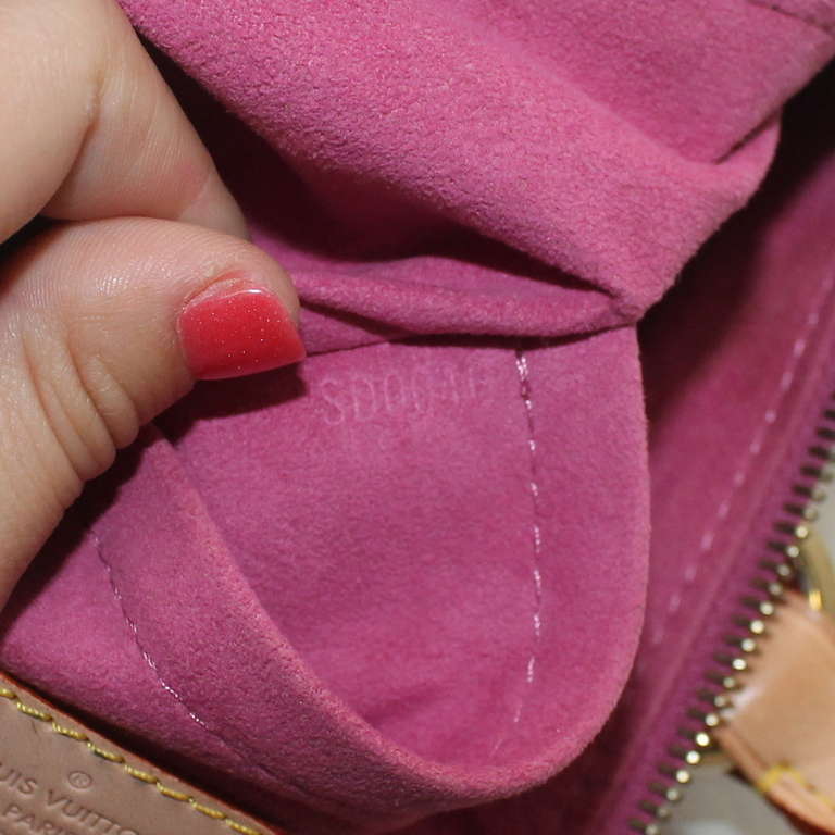 Women's Louis Vuitton Pink Denim Handbag