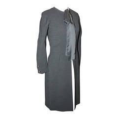 Chanel 1960's Vintage Black Equestrian Style Coat - 38