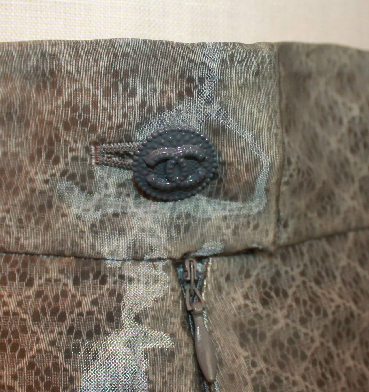 Chanel Lagenrock aus Seide und Organza, durchsichtiges Rotguss und Spitze - 42 - Circa 09 1