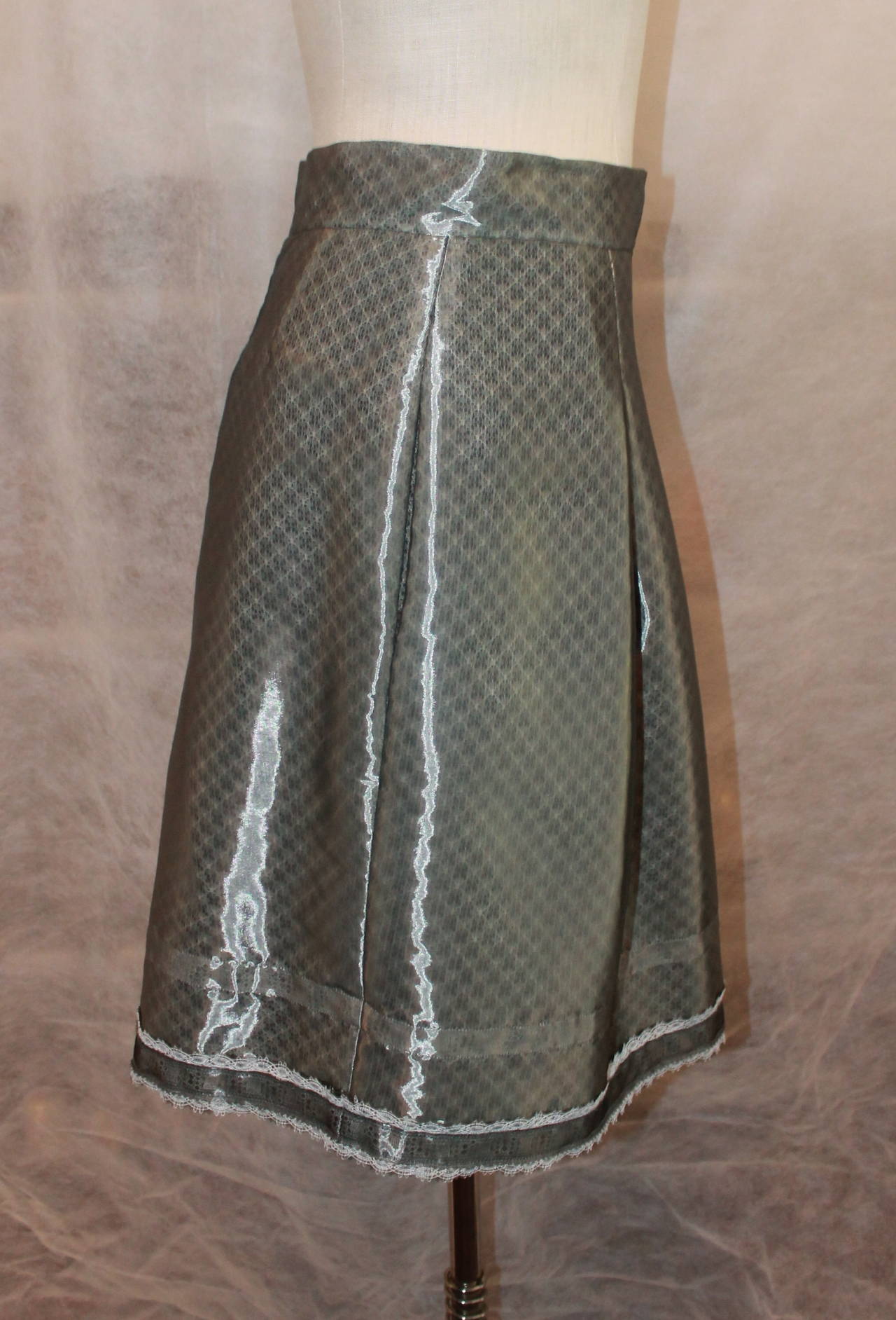 layered organza skirt