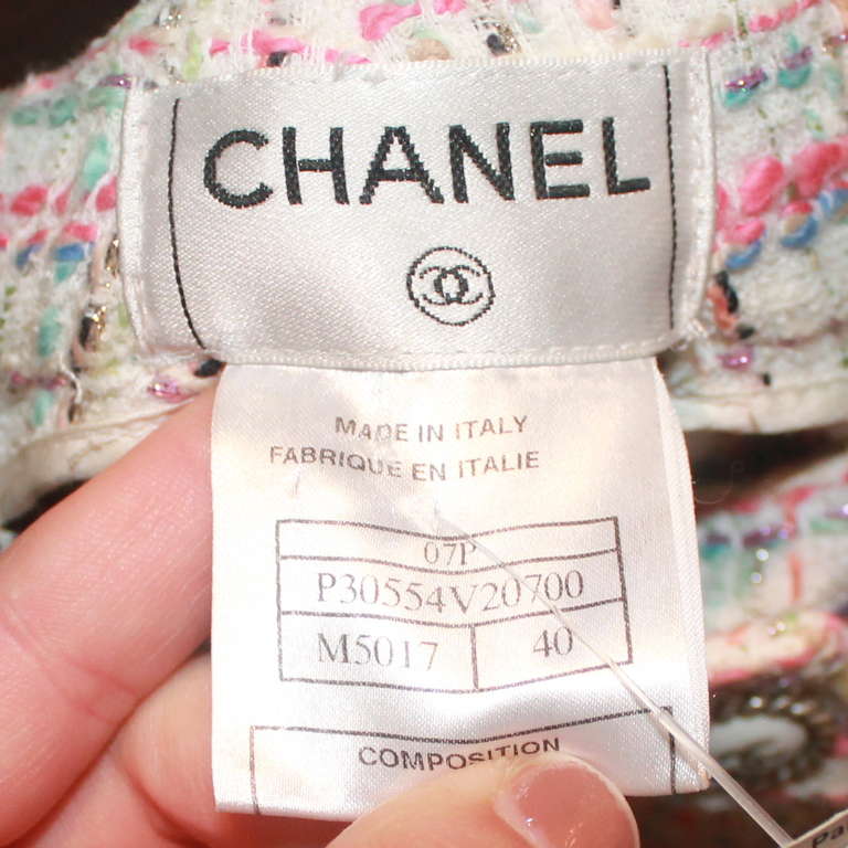 Chanel Pastel Tweed Skirt - 40 2