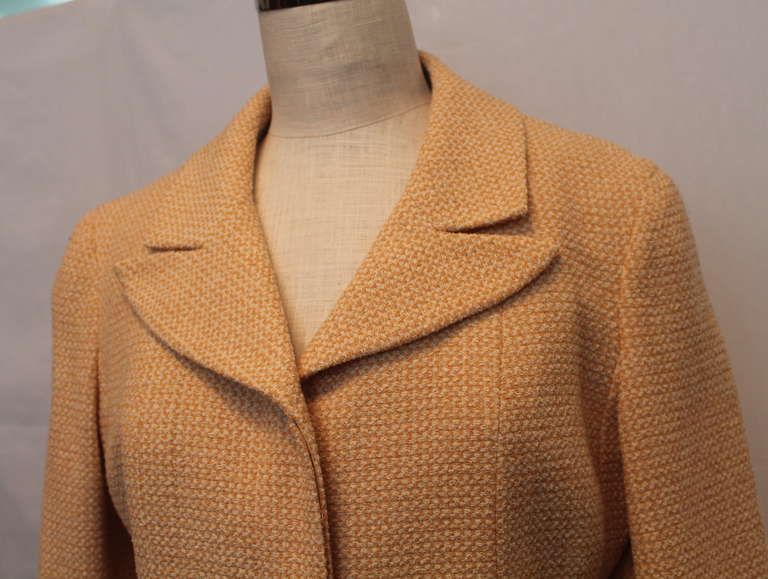 cream tweed blazer