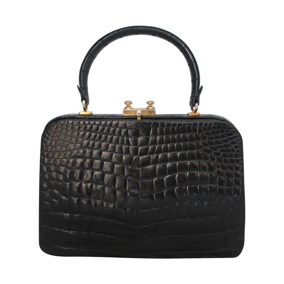 Sac crocodile année 1950 cheap