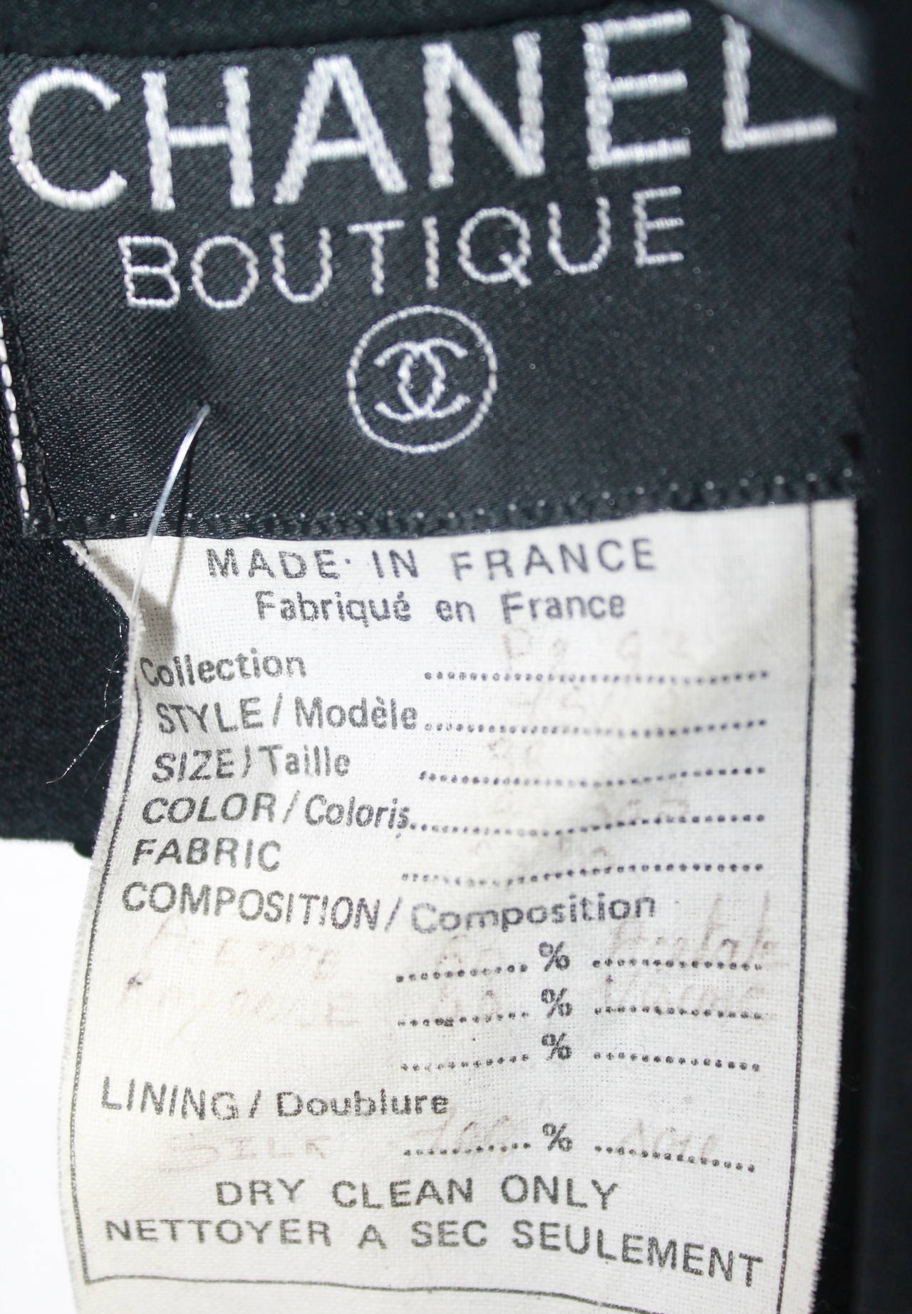 Chanel 1980s Vintage Navy Wool Blend Jacket - 38 1