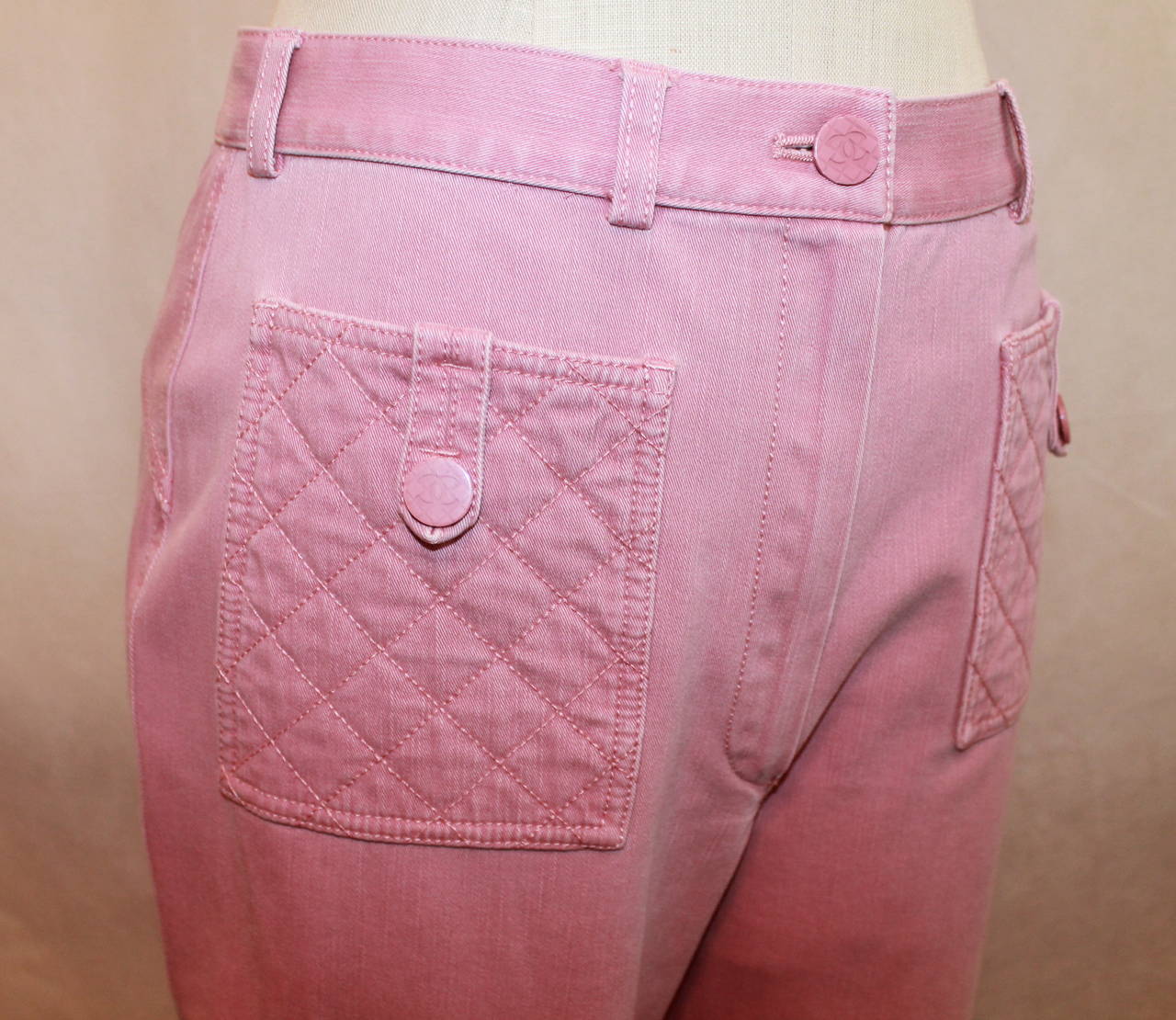 chanel flare jeans