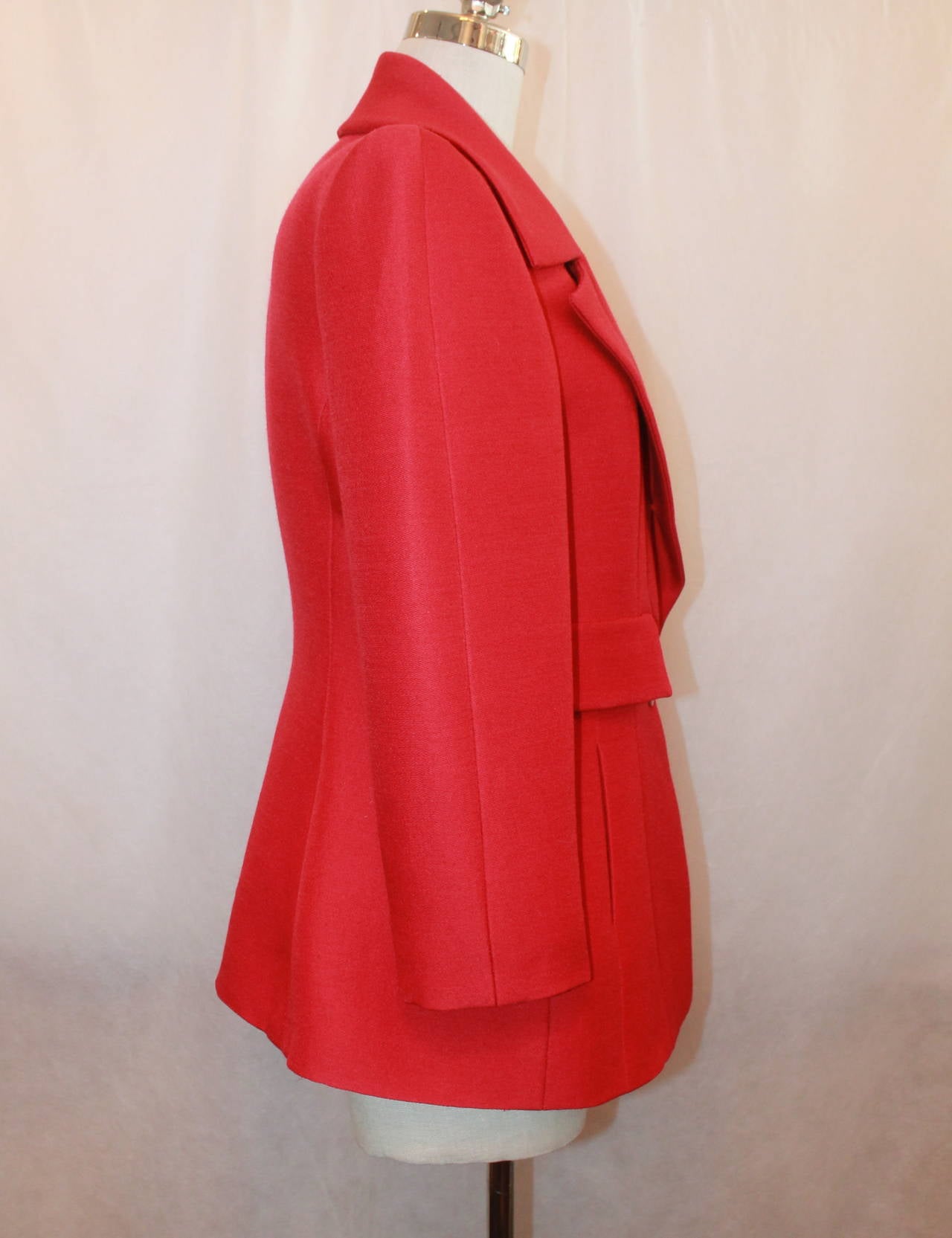 chanel red jacket