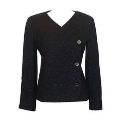 Chanel Navy Shimmer Jacket - 38
