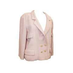 Vintage 1999 Chanel Peach Double Breasted Jacket