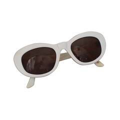 Azzedine Alaia 1990's Vintage White Frame Sunglasses