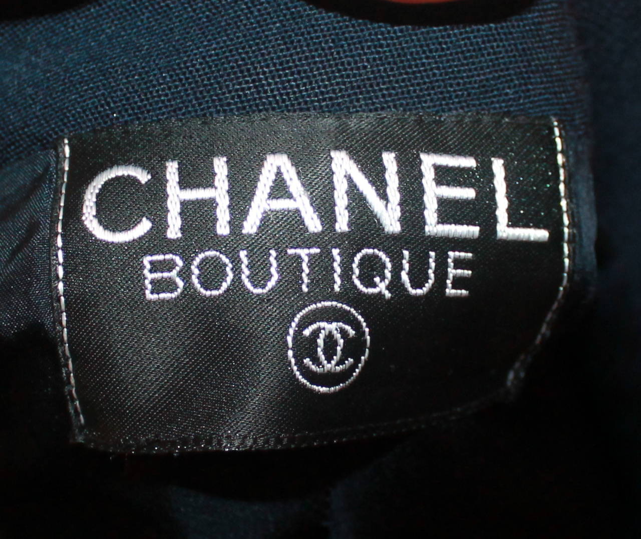 Chanel 1980's Vintage Navy Wool Blend 4-Pocket Jacket - M 2