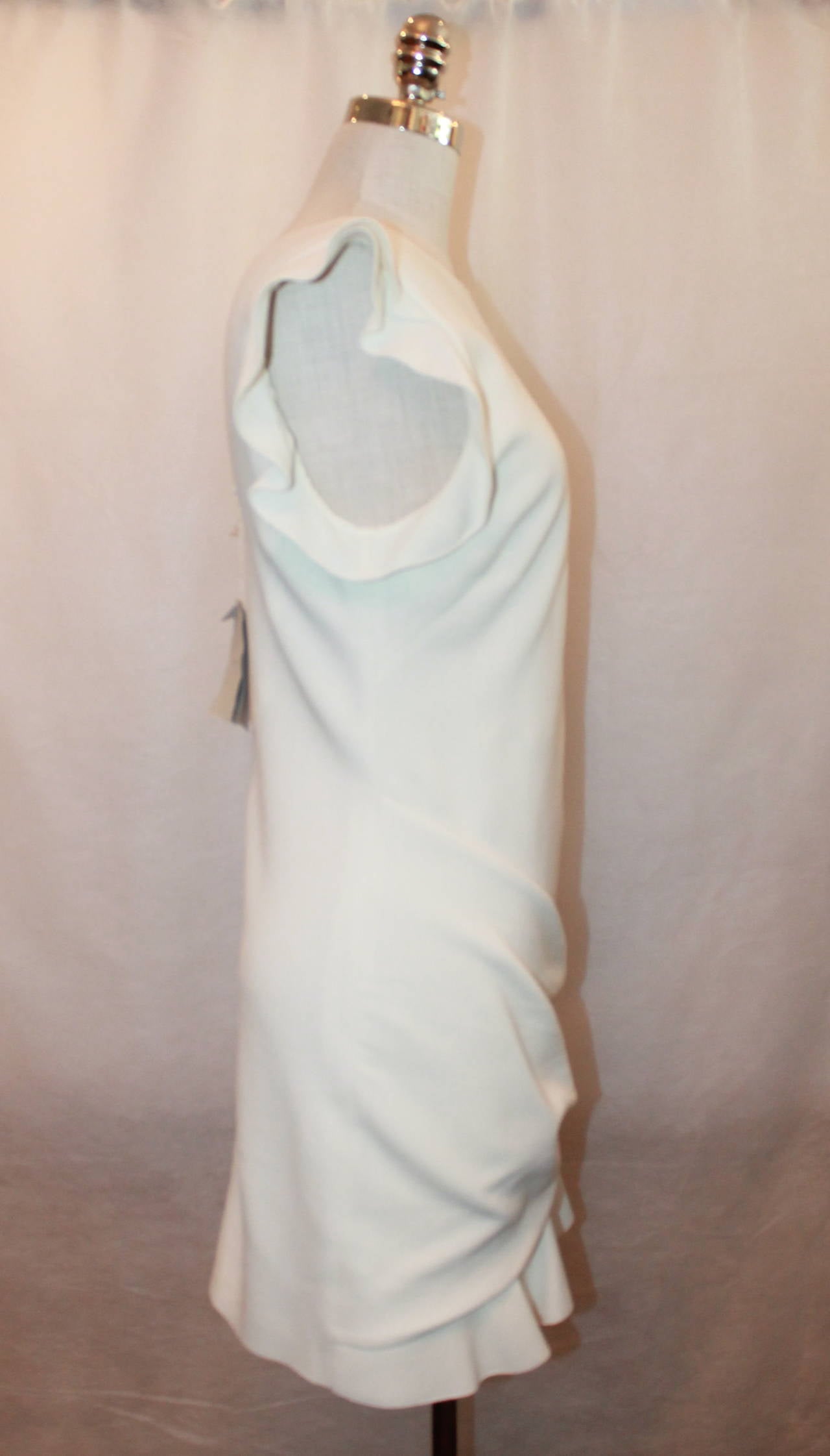 Women's NEW Emilio Pucci Ivory Wool Blend Short Dress - 10 - rt. $1, 580